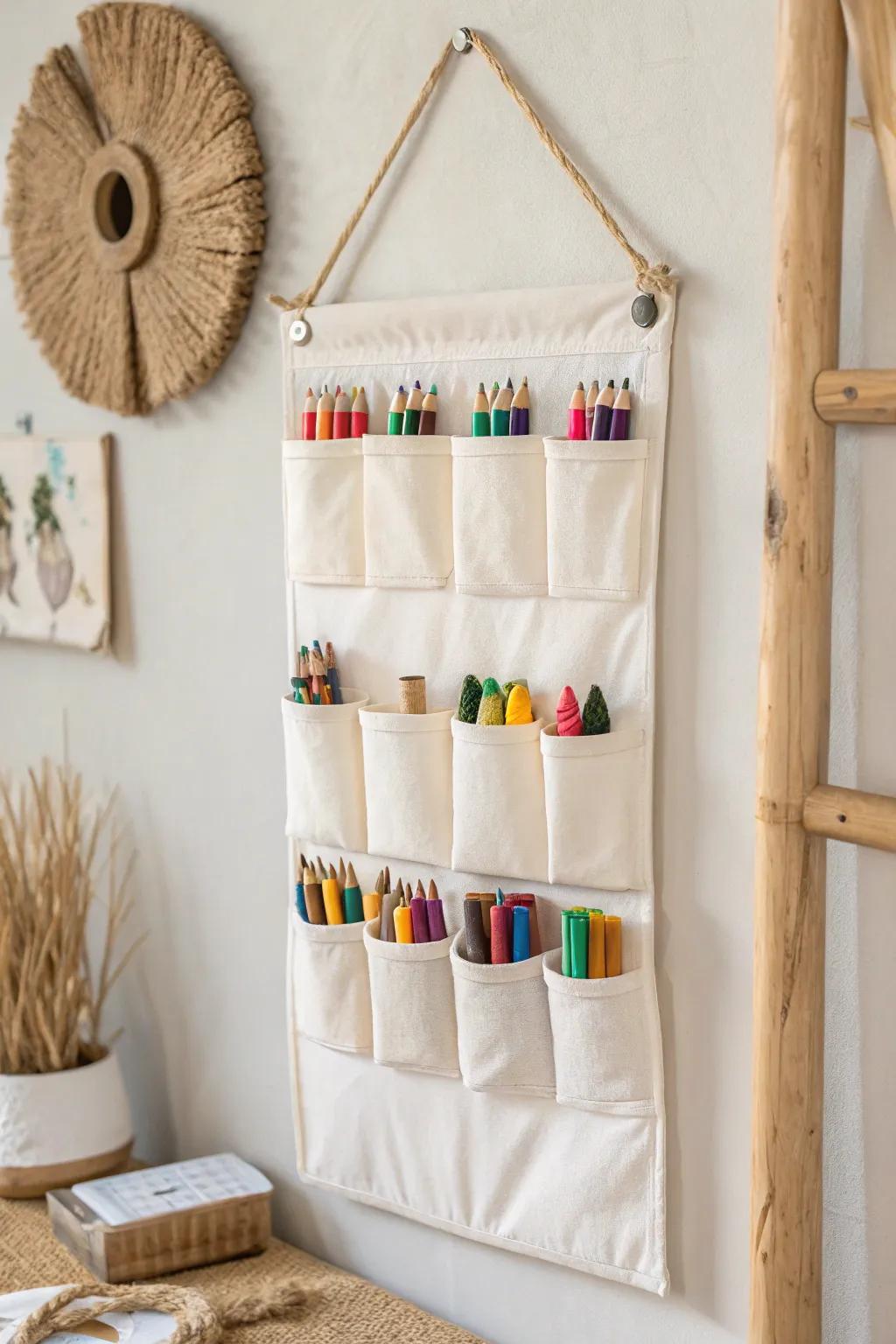Transform your space with a minimalist crayon storage solution that’s as beautiful as it is functional.