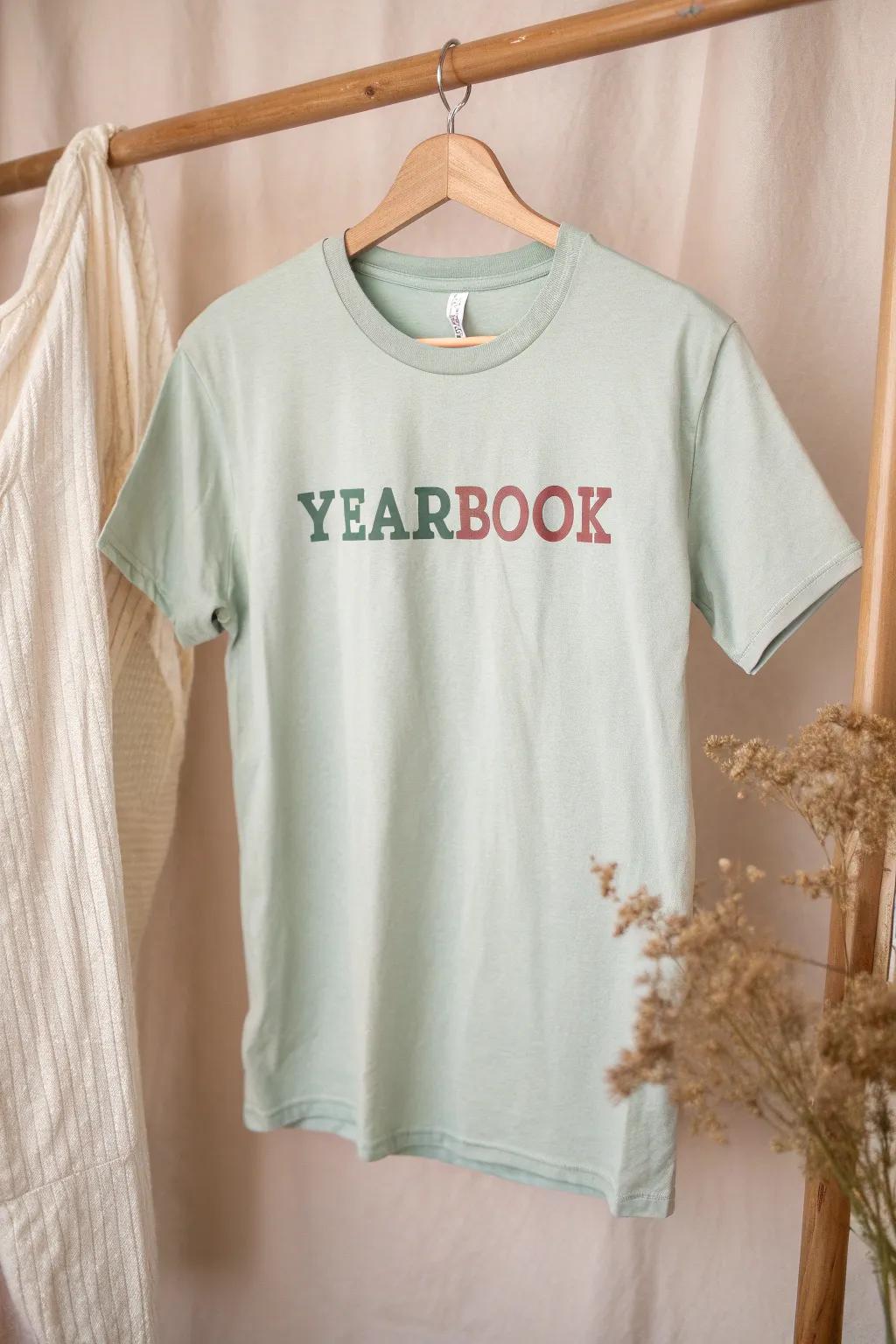Timeless charm meets modern simplicity in this vintage-inspired high school tee.