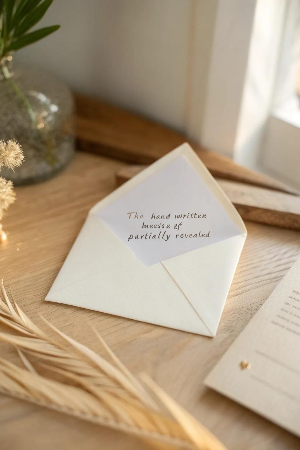 Unveil the mystery: a beautifully folded note that holds a secret message within.