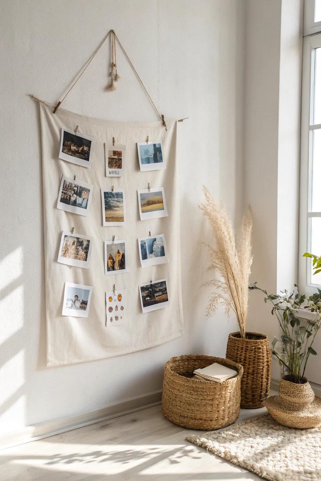 Transform your photos into art with this simple, elegant canvas display.