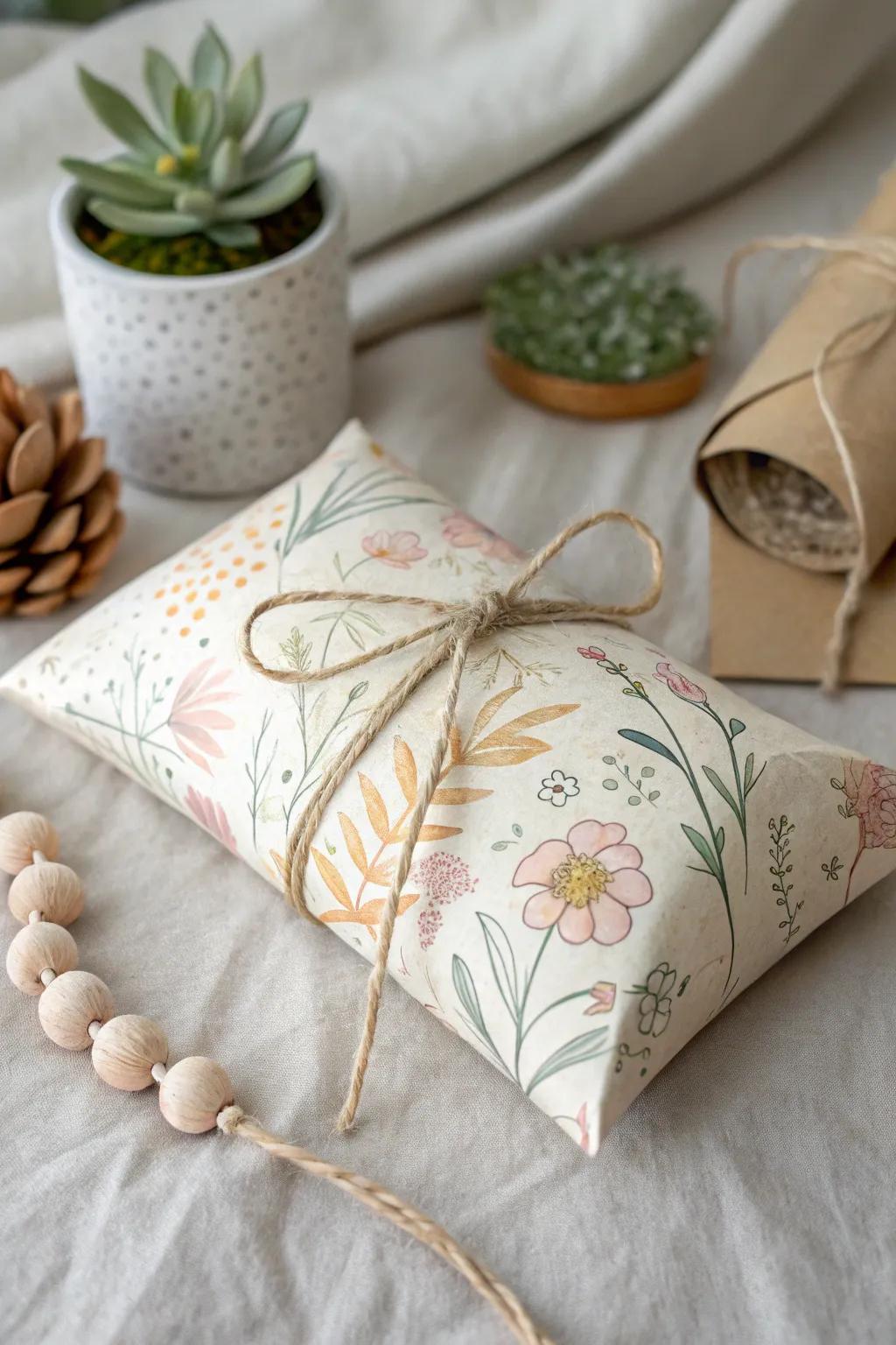 Transform the ordinary into extraordinary with this charming DIY pillow box—a perfect gift wrap with a touch of Scandinavian elegance!