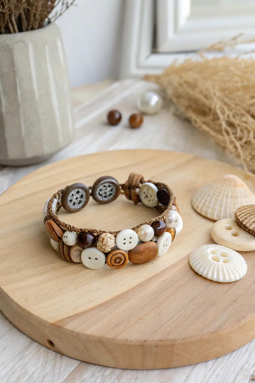 Discover the charm of vintage button bracelets—where simplicity meets boho elegance.