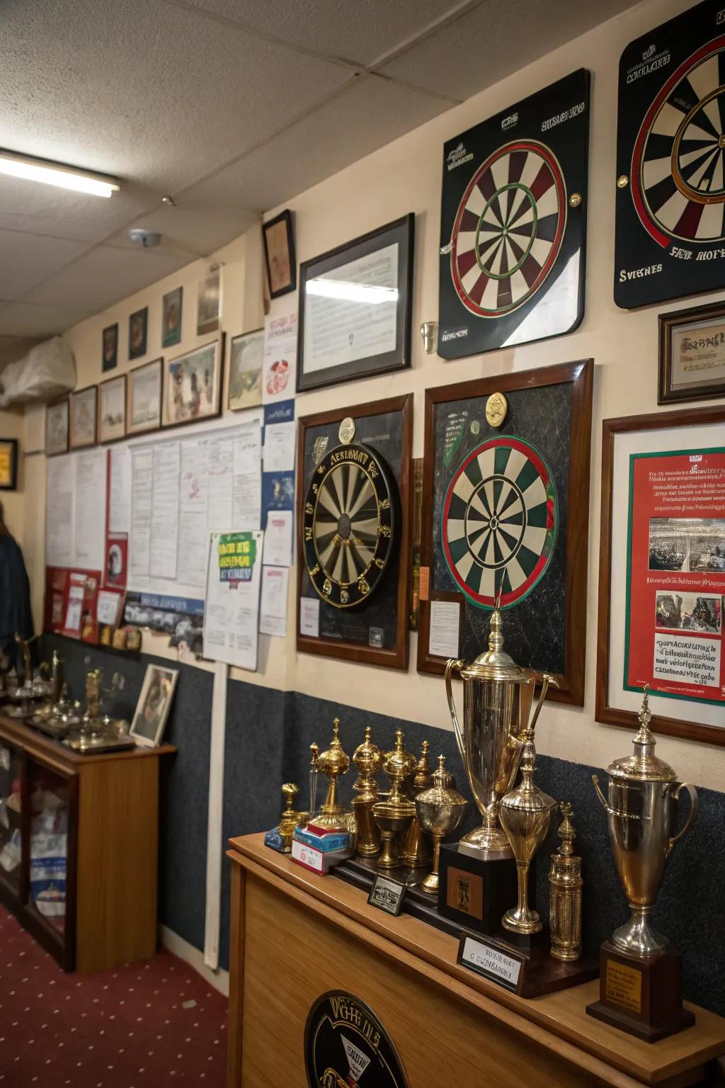 Personal touches make your dart room uniquely yours.