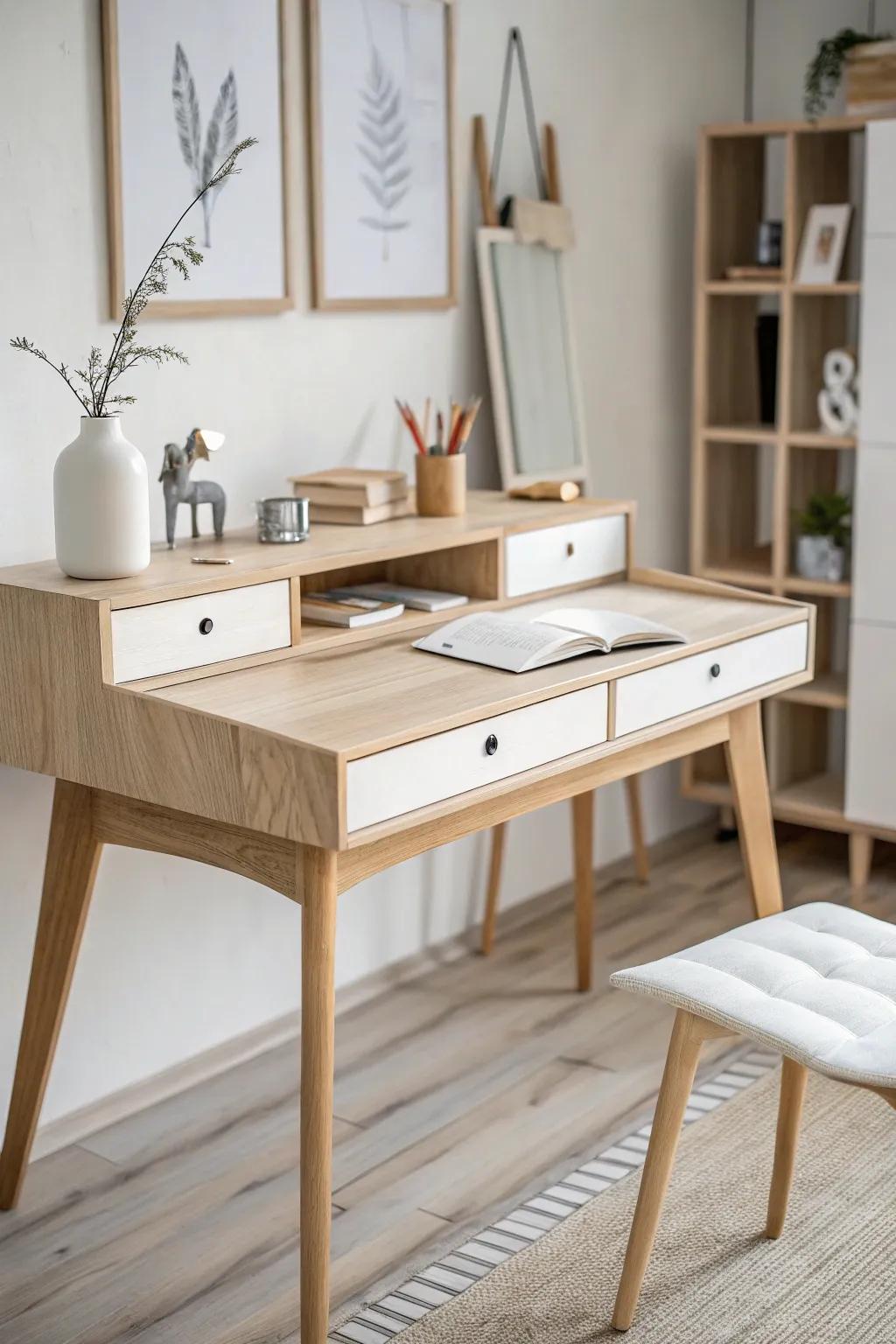 Scandinavian design brings elegance and simplicity to your desk.