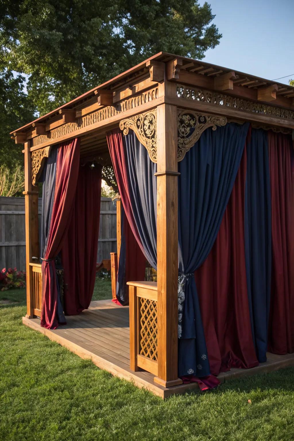 Transform your backyard into a serene retreat with bold curtain walls that unveil a secret garden charm.