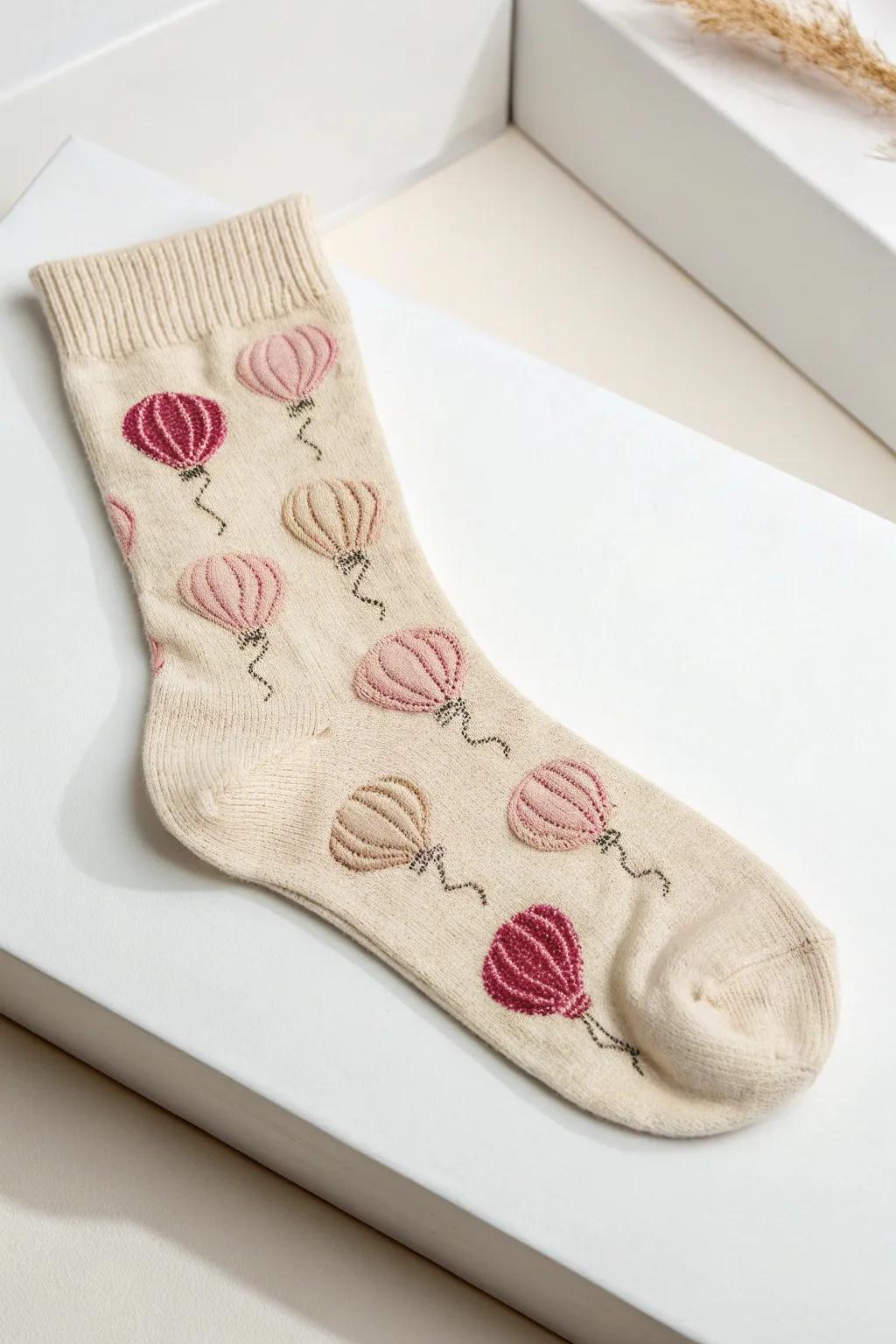Elevate your sock game with playful balloon accents for a chic, whimsical touch!