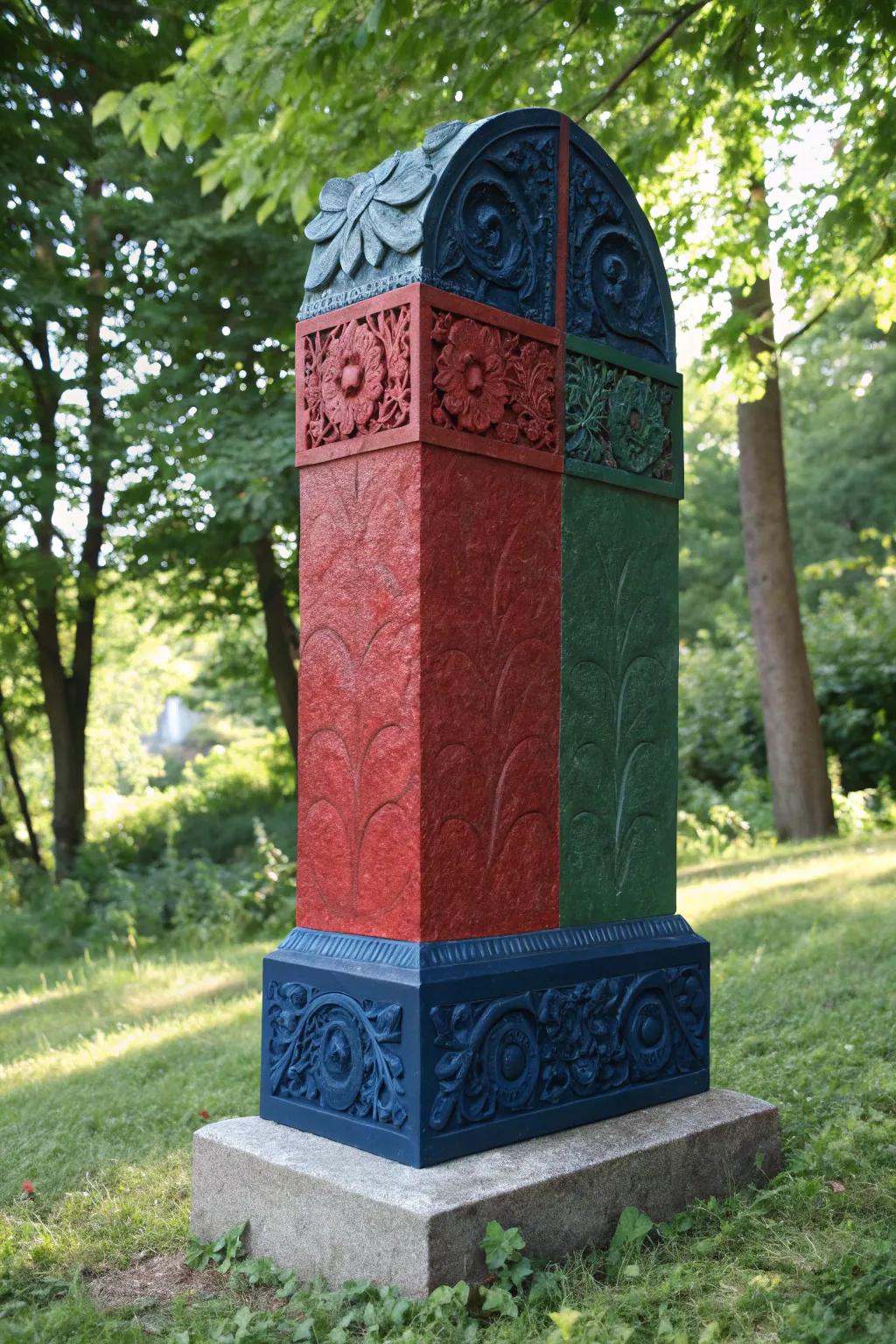 Vertical Elegance: Craft your own layered masterpiece with bold colors and intricate details.