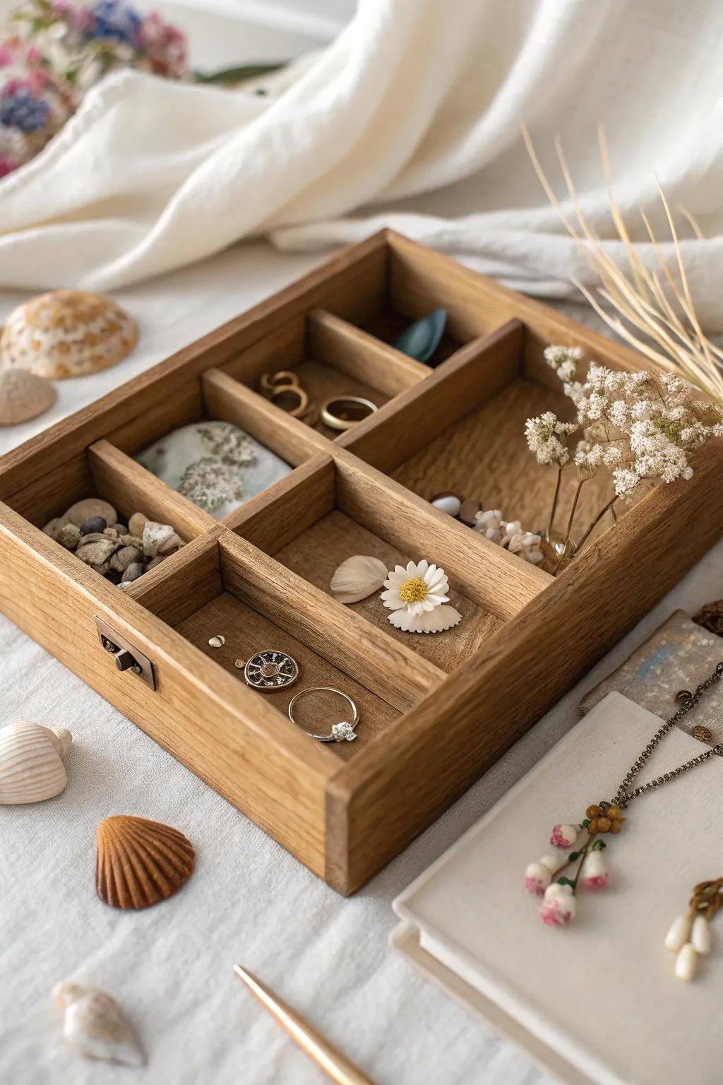 Transform an old drawer into a charming shadow box for your cherished memories.