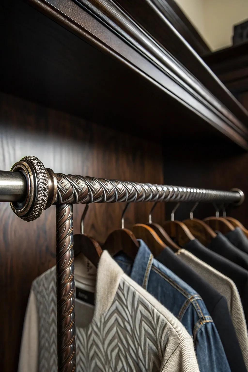 Elevate your closet's style and strength with this handcrafted custom rod.