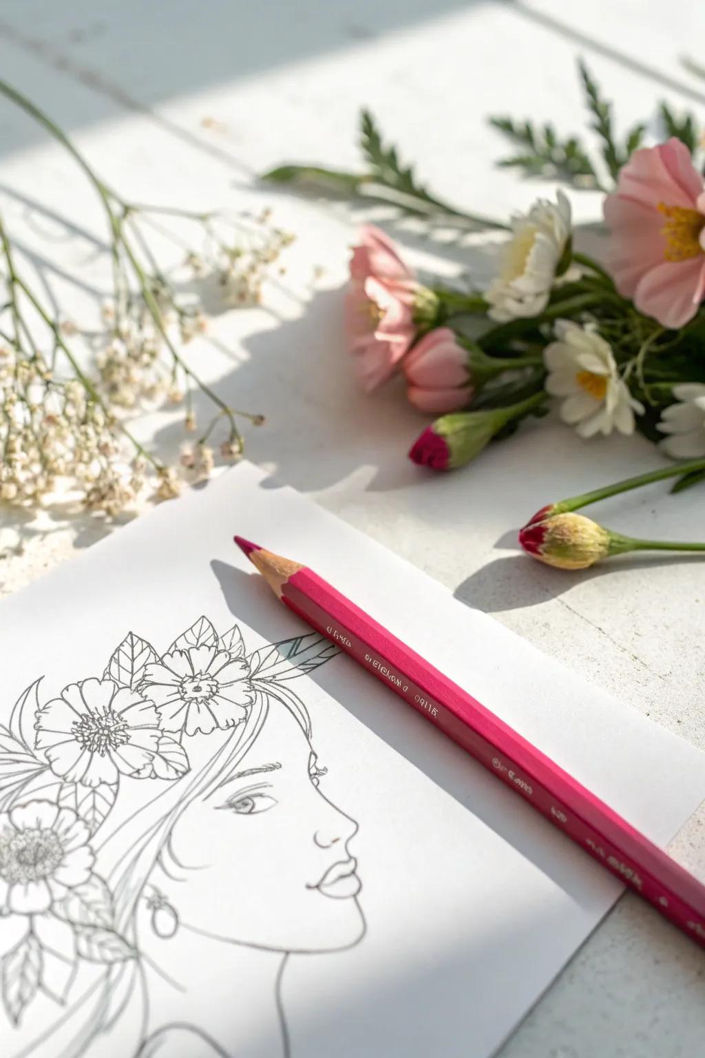 Bring your sketches to life with a splash of vibrant color.