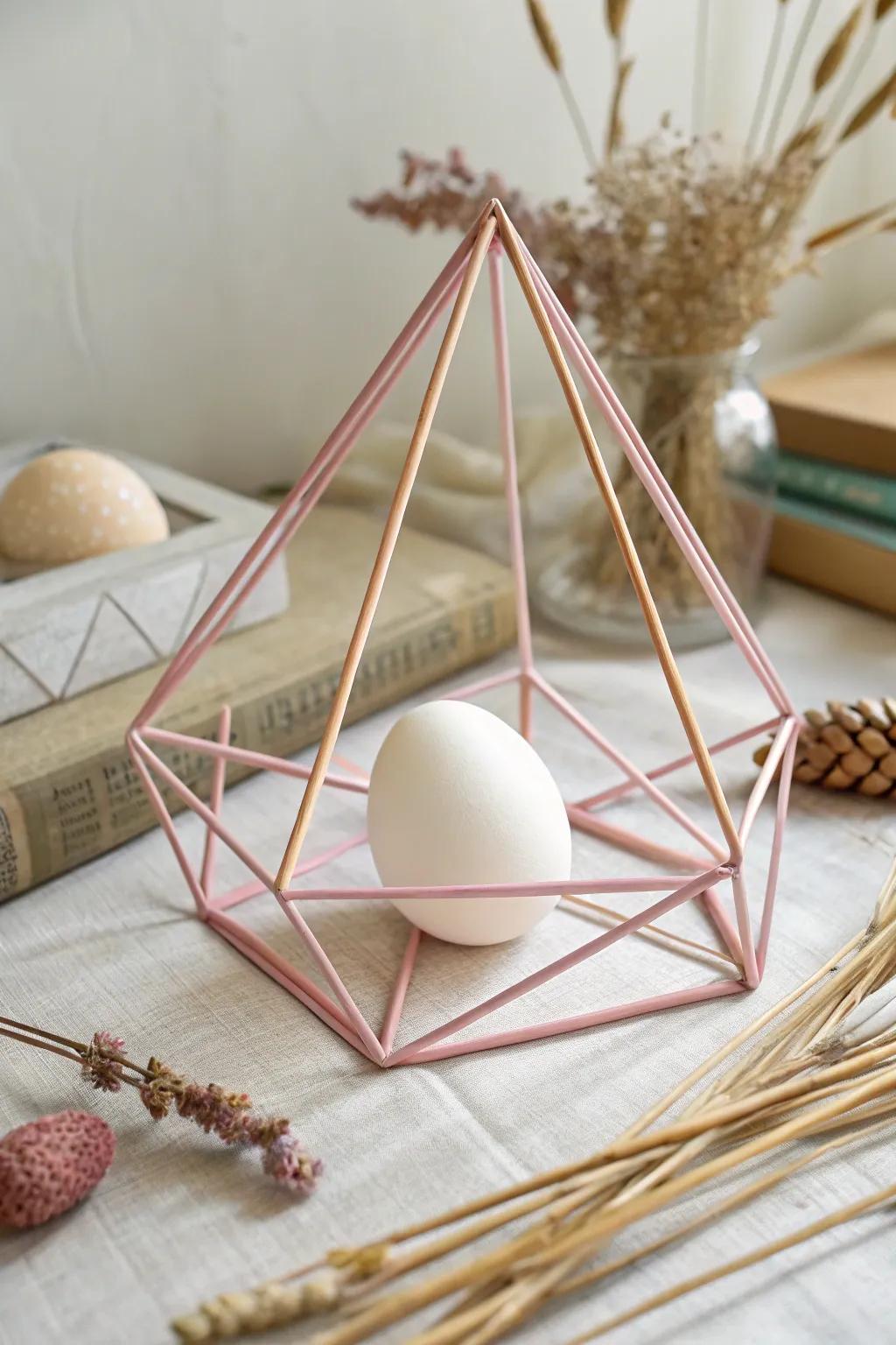 Embrace simplicity and elegance with this daring dodecahedron design.