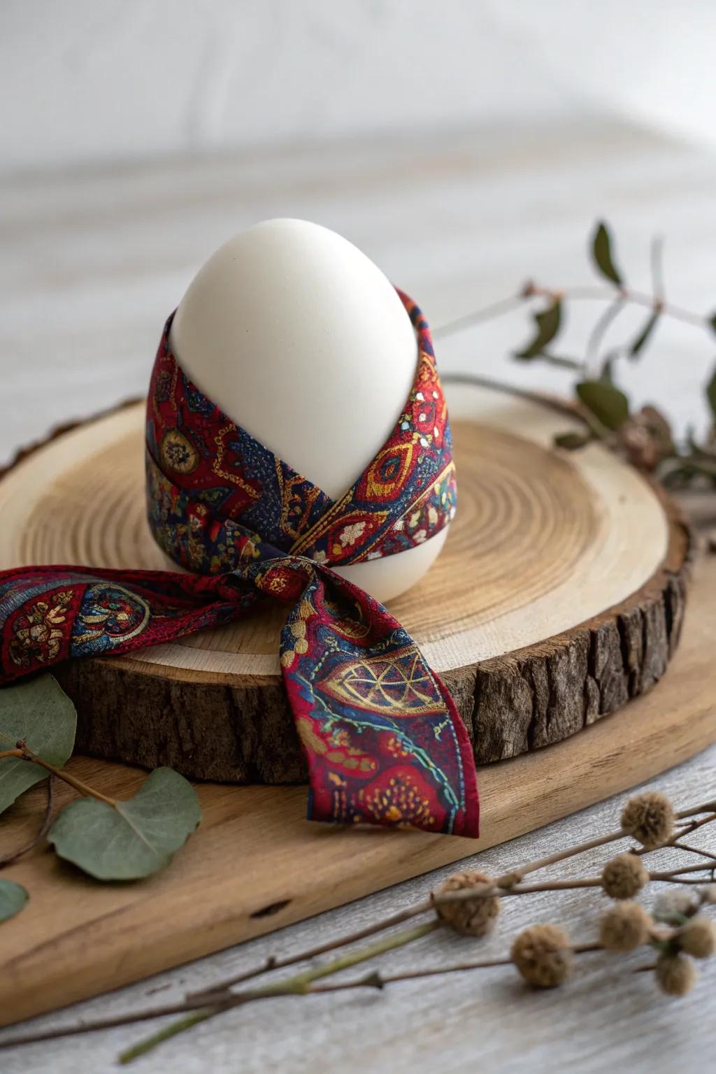 Unwrap the magic: Discover stunning Easter egg patterns with silk tie dyeing!