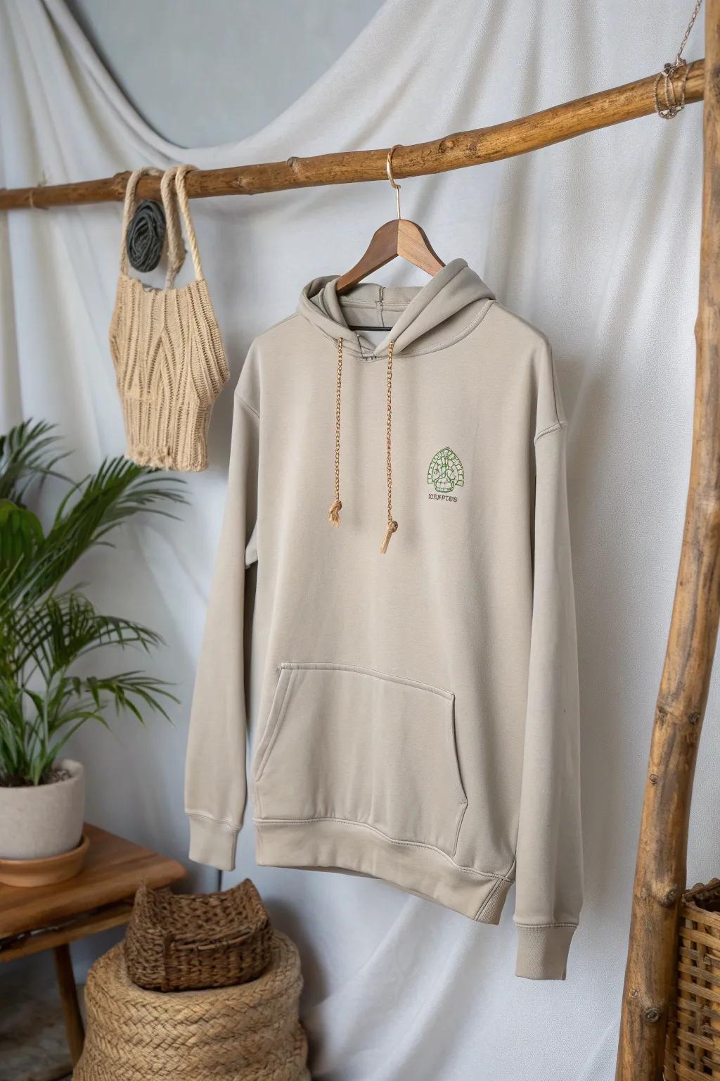 Elevate your game-day style with this artisan-crafted sporty family hoodie, where simplicity meets natural beauty.