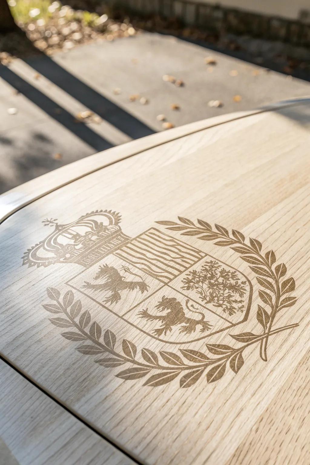 Elevate Dad's ride with a personalized touch of elegance.