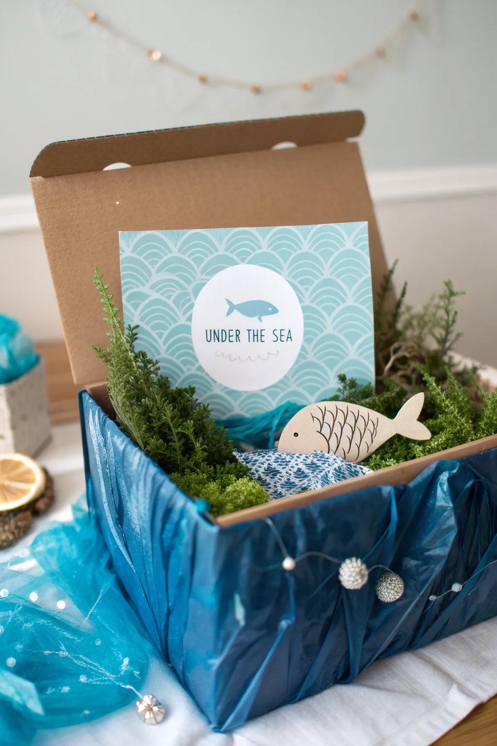 Dive into creativity with our 'Under the Sea' themed box – where elegance meets the ocean's allure.