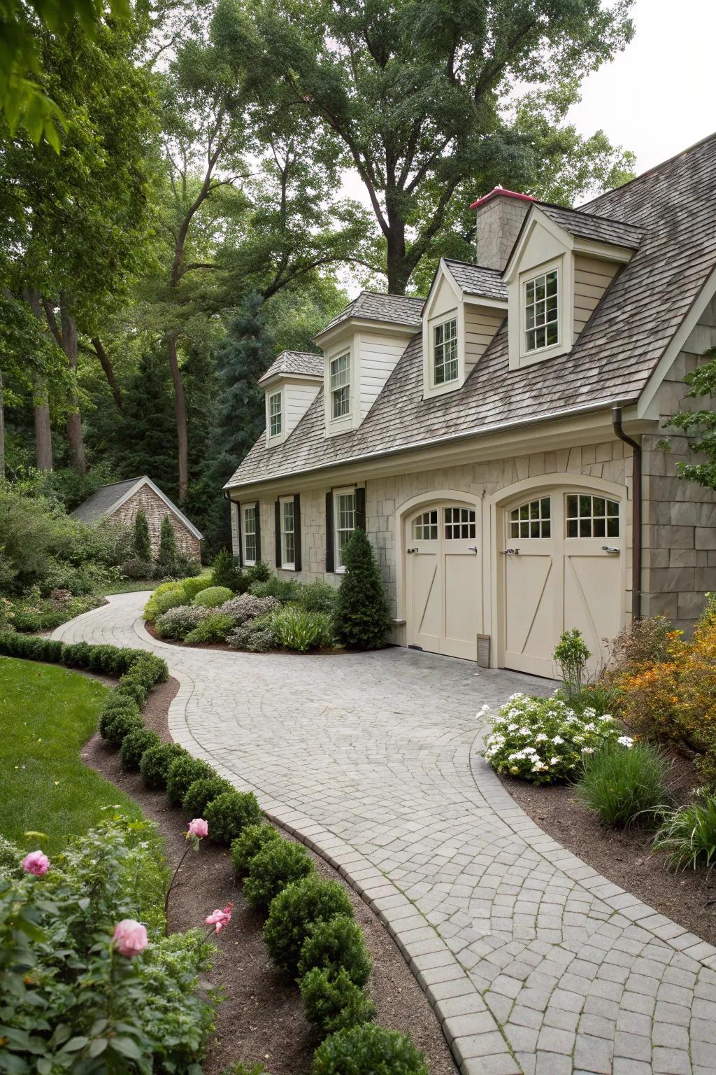 Harmonize dormers with landscaping for a cohesive exterior design.
