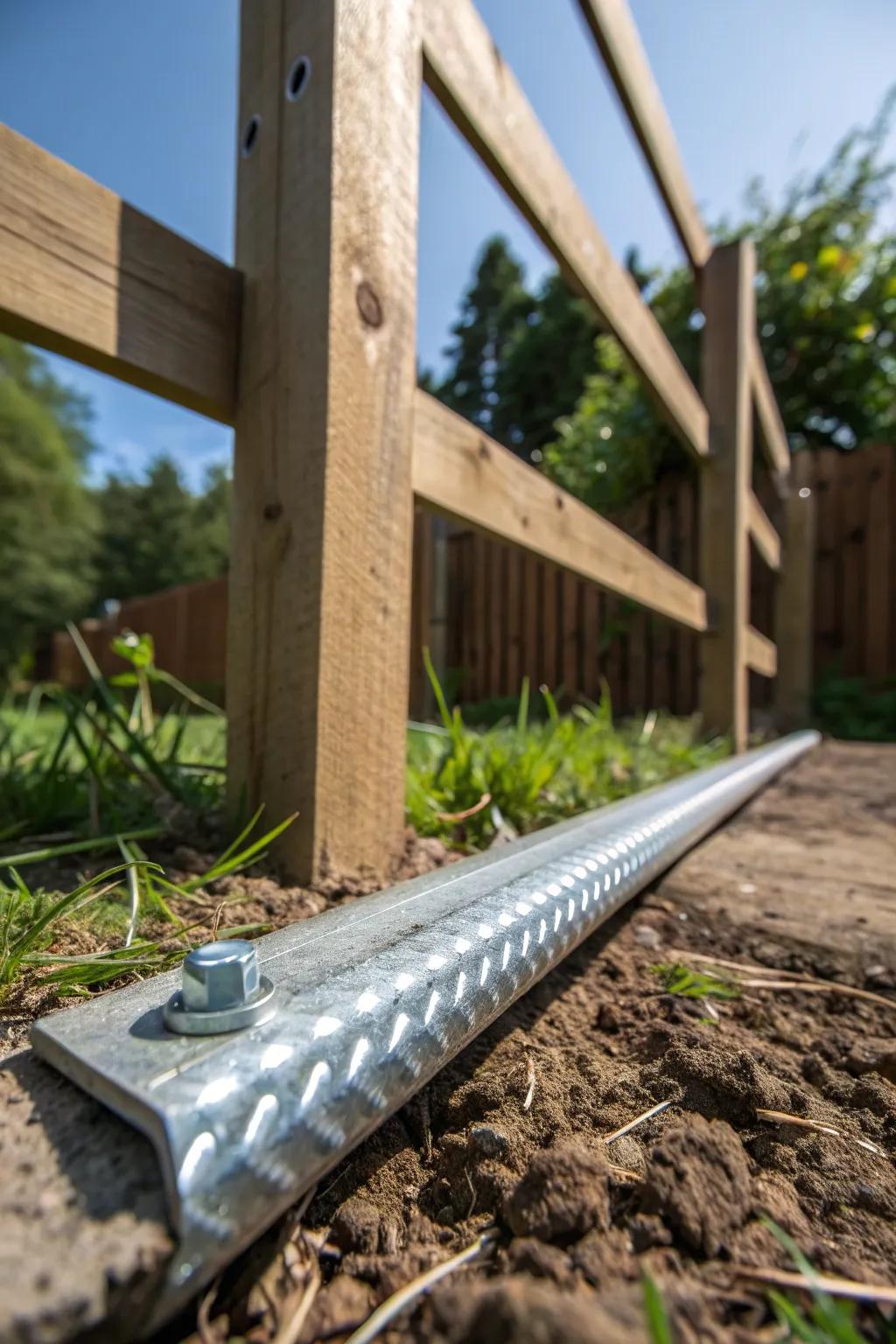 Secure your gate with durable galvanized bars for a lasting solution.