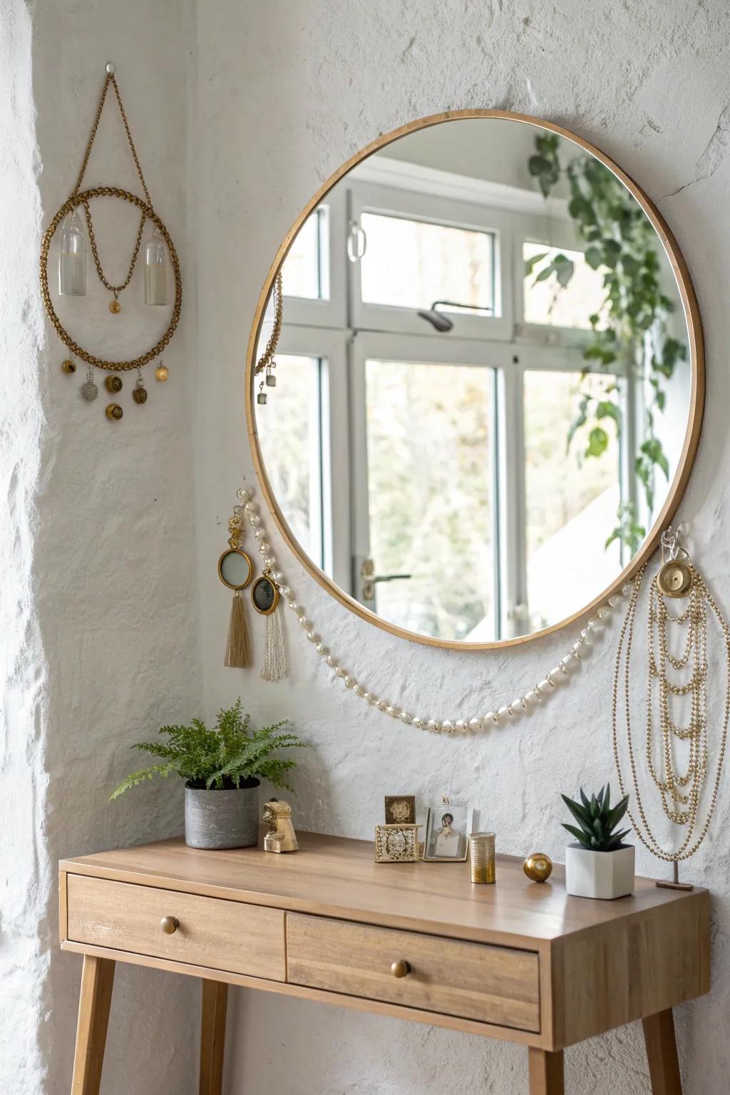 Transform your space with a mirror that mirrors your style. 🌿✨ #VintageElegance #ScandiBoho