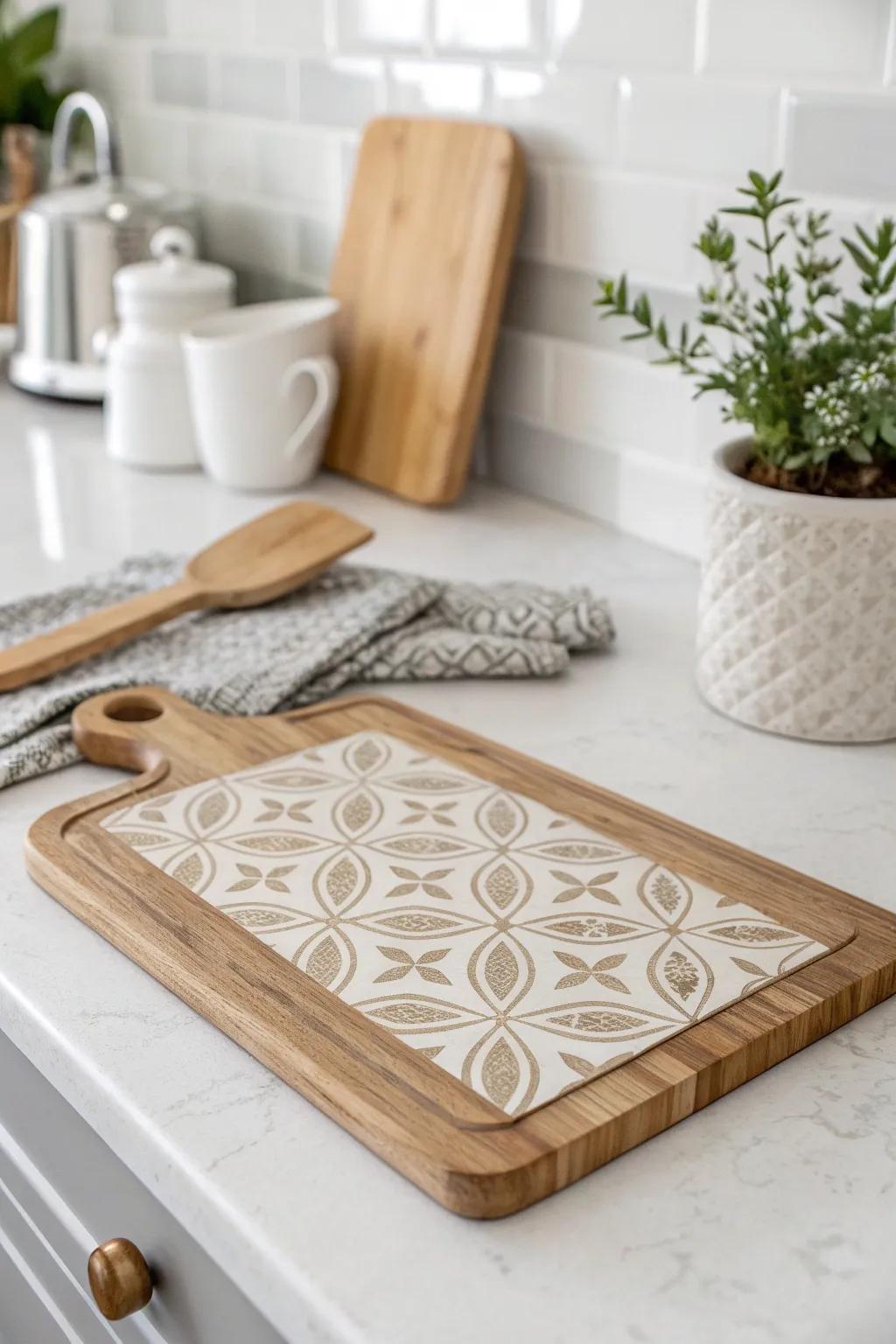 Transform your kitchen with a touch of DIY magic using stylish contact paper!