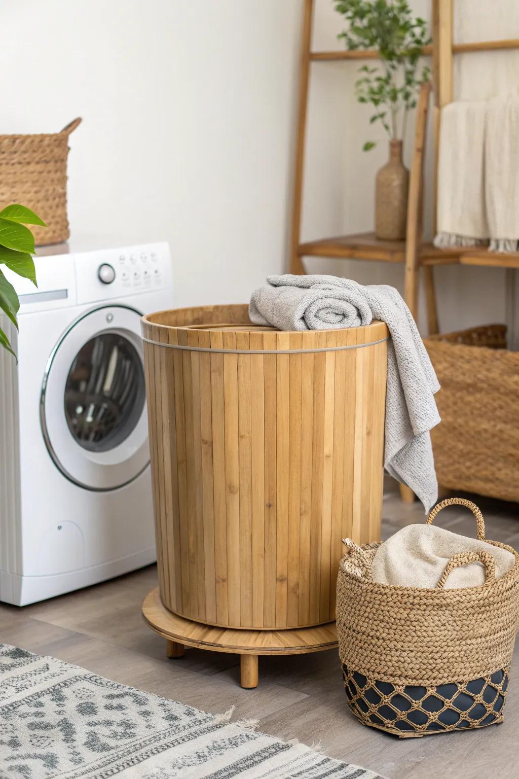 Elevate your laundry space with eco-friendly elegance. 🌿✨ #SustainableLiving #MinimalistStyle