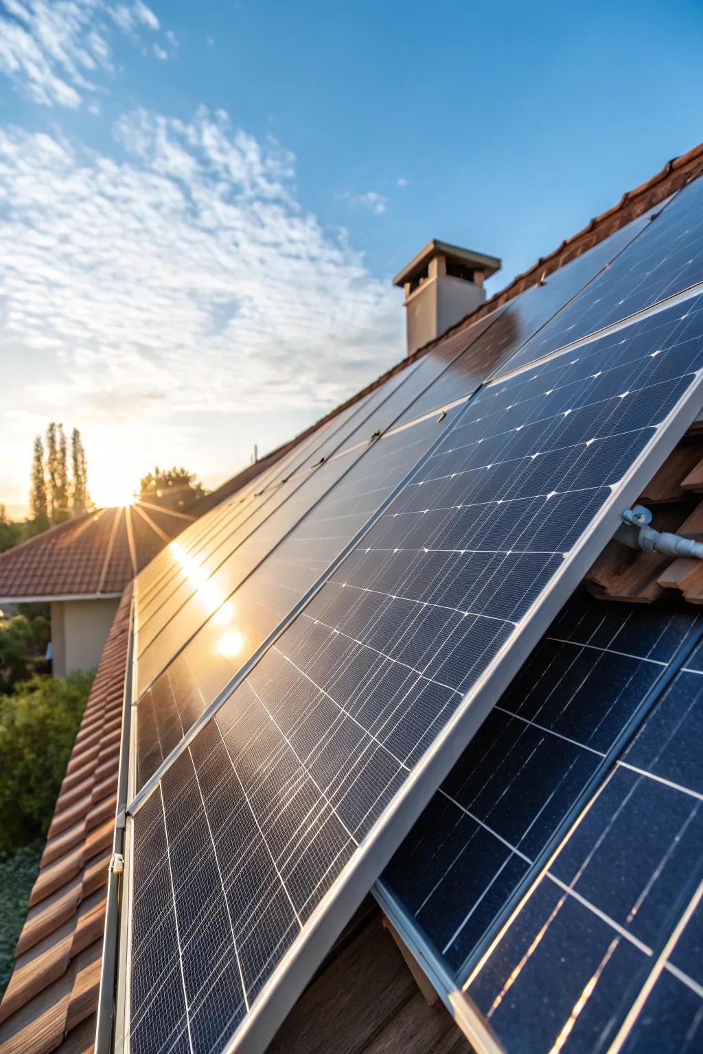 Embrace sustainability with a cutting-edge solar panel roof—where craftsmanship meets eco-friendly innovation.