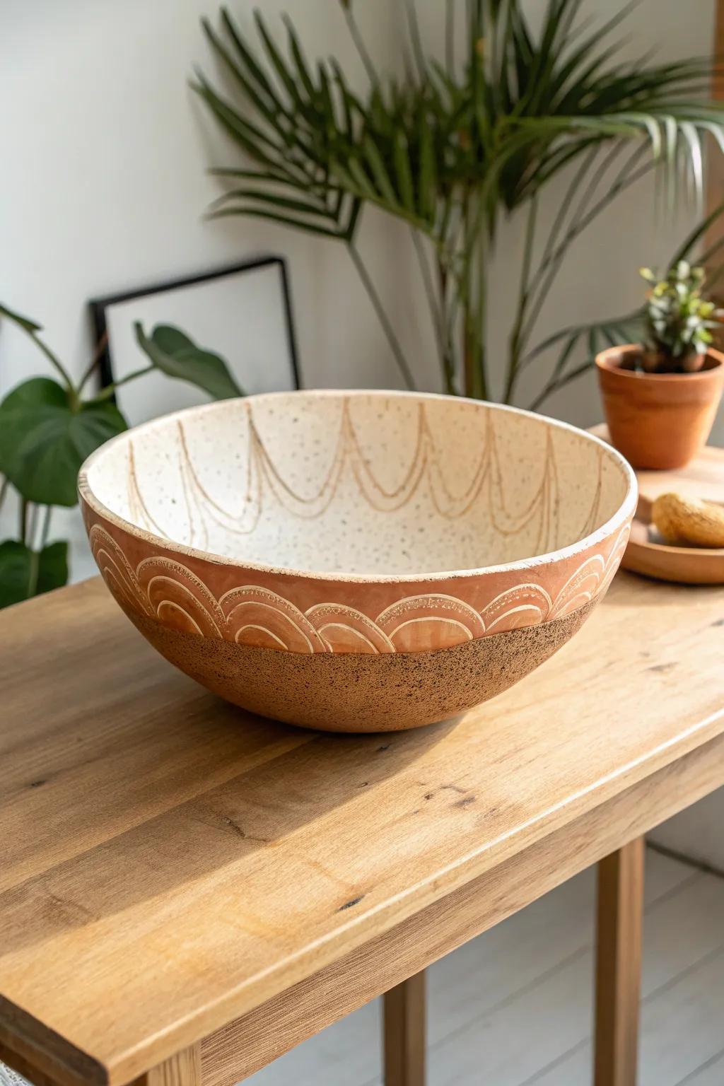 Handcrafted Elegance: Discover the art of creating decorative clay bowls that add a touch of natural beauty to your home.