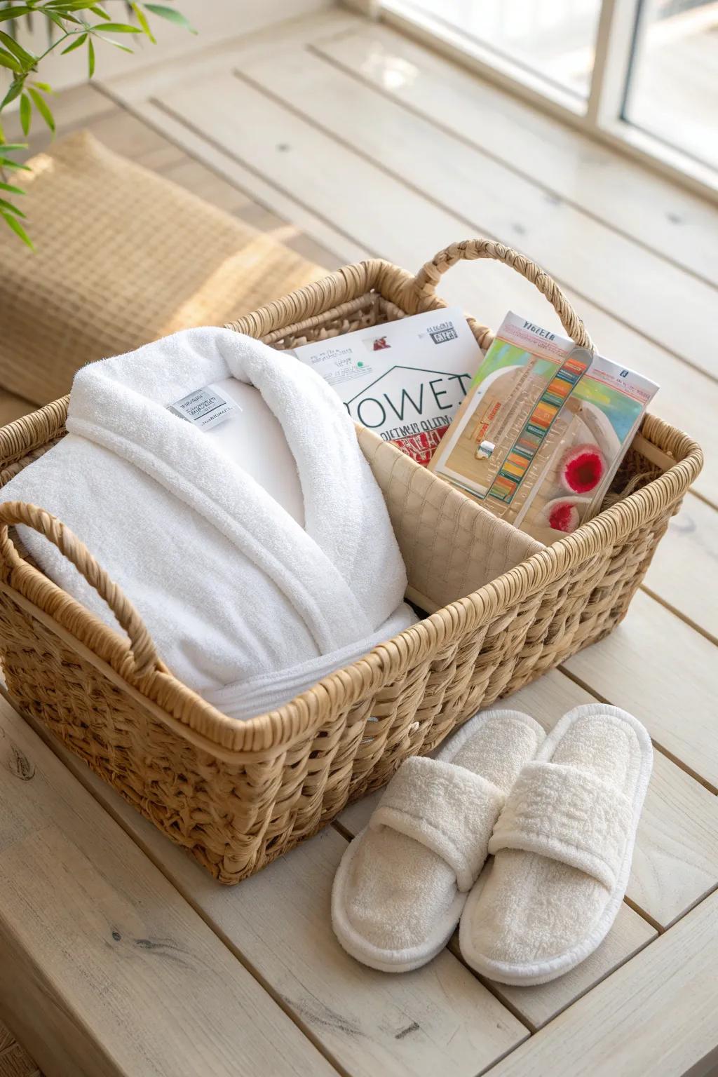 Indulge in tranquility and a touch of fortune with our Relaxation and Riches gift basket. 🌿✨ #MinimalistLuxury