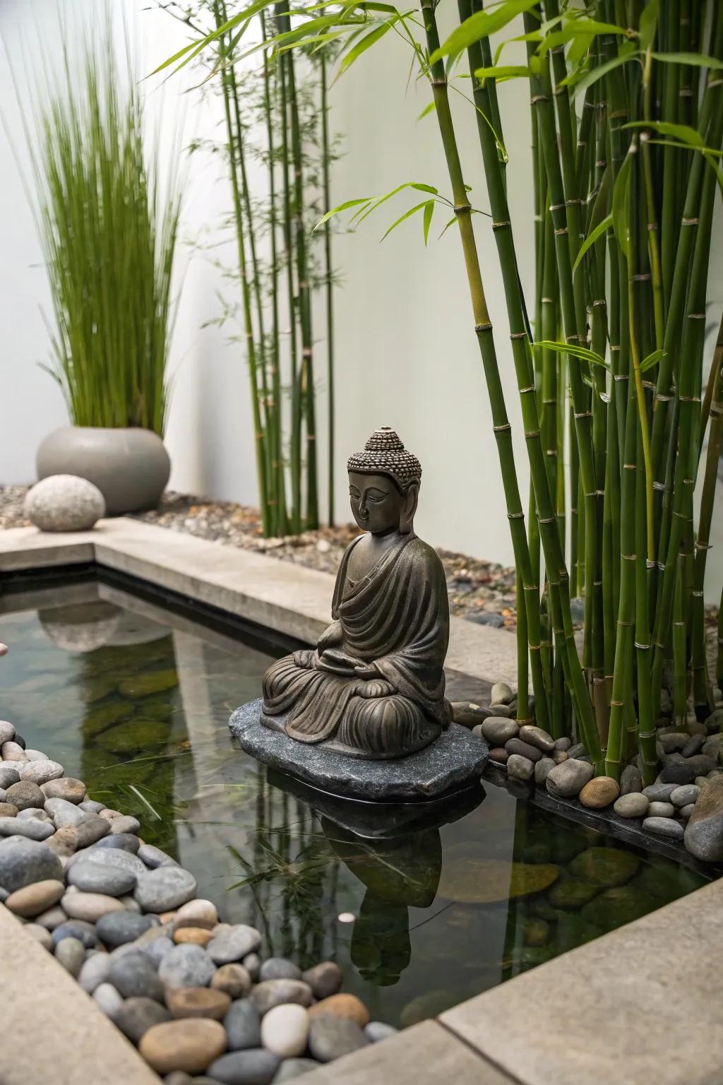 Find serenity in your own backyard with this stunning Zen garden pond.