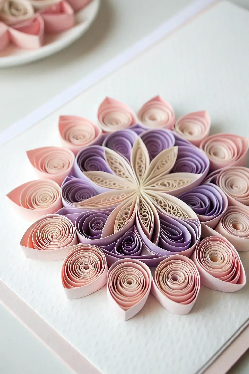 Delicate Paper Quills: Crafting Blooming Beauty for Mother's Day