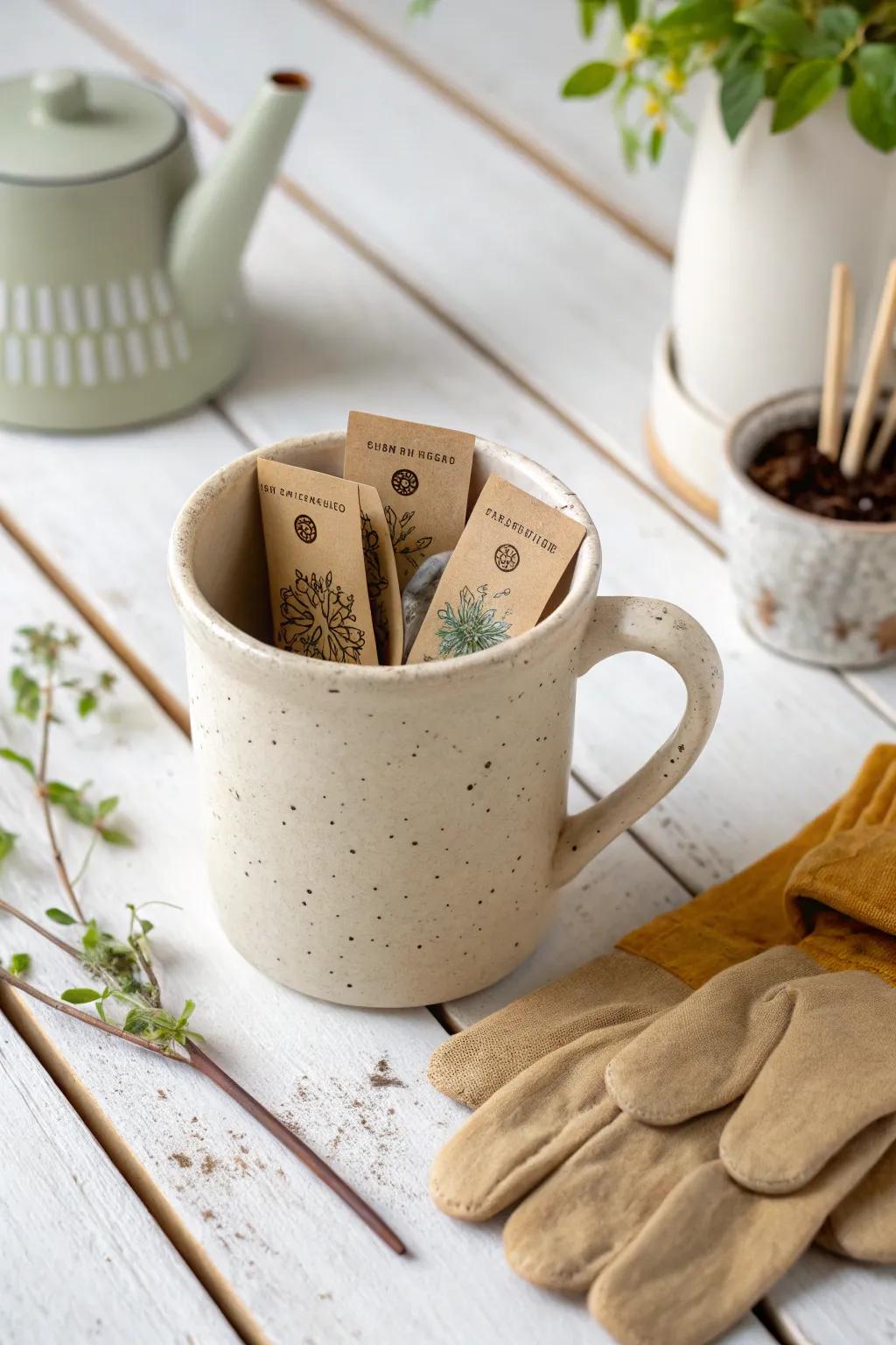 Nurture your love for nature with this Gardener's Delight mug gift.