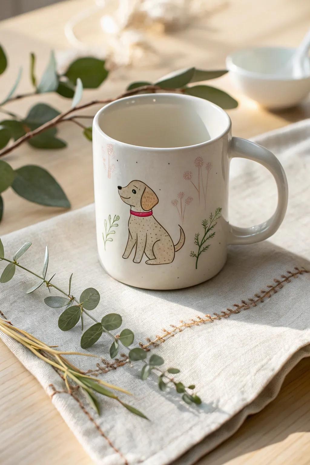 Sip joyfully with a touch of personalized pet love. 🐾✨