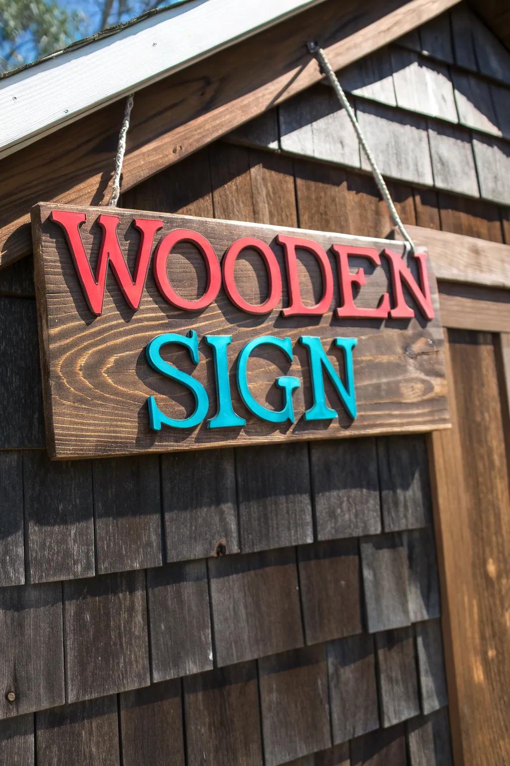 Make your shed truly yours with a personalized, handcrafted sign that stands out.