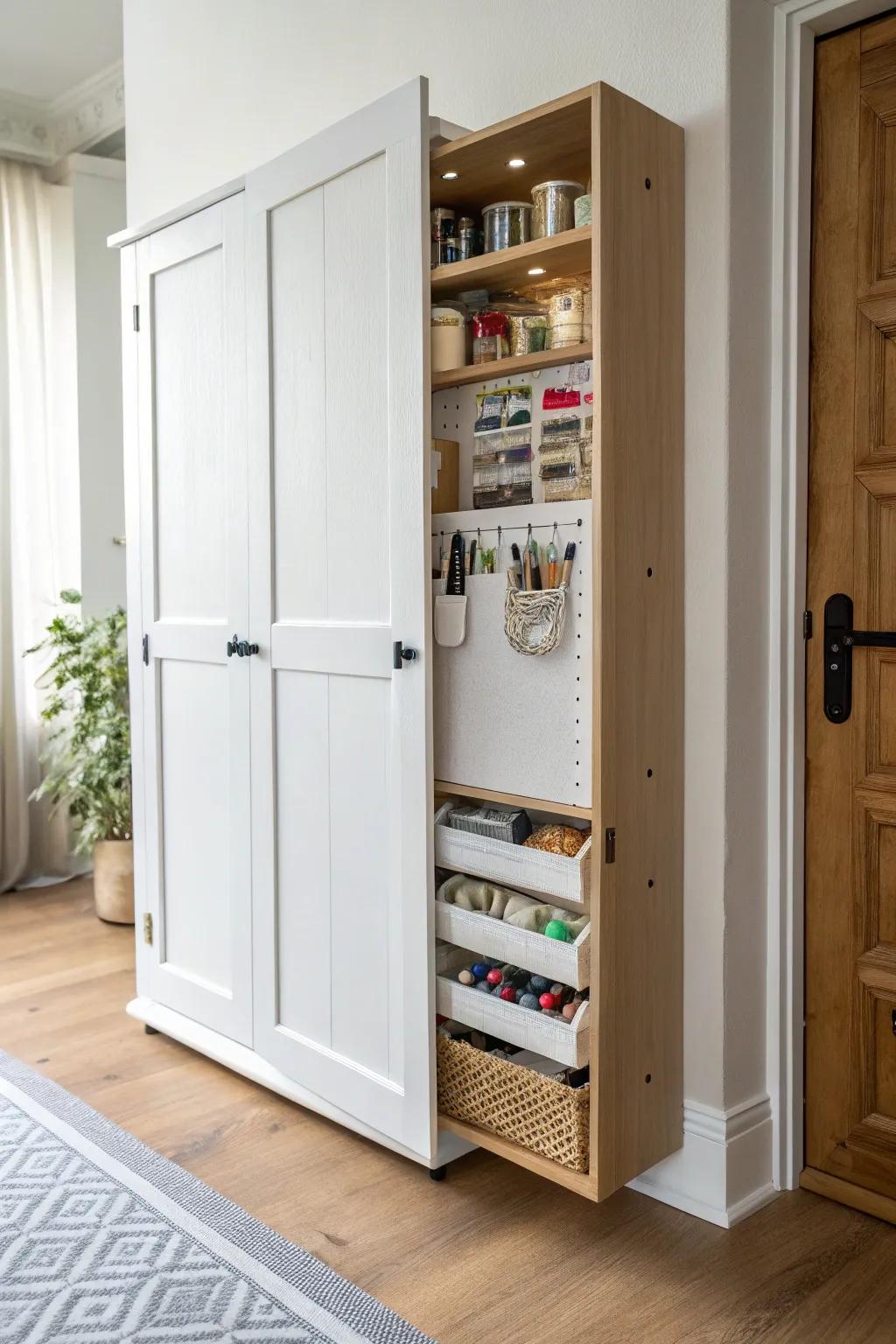 Discover the art of hidden storage with Scandinavian simplicity and boho charm.