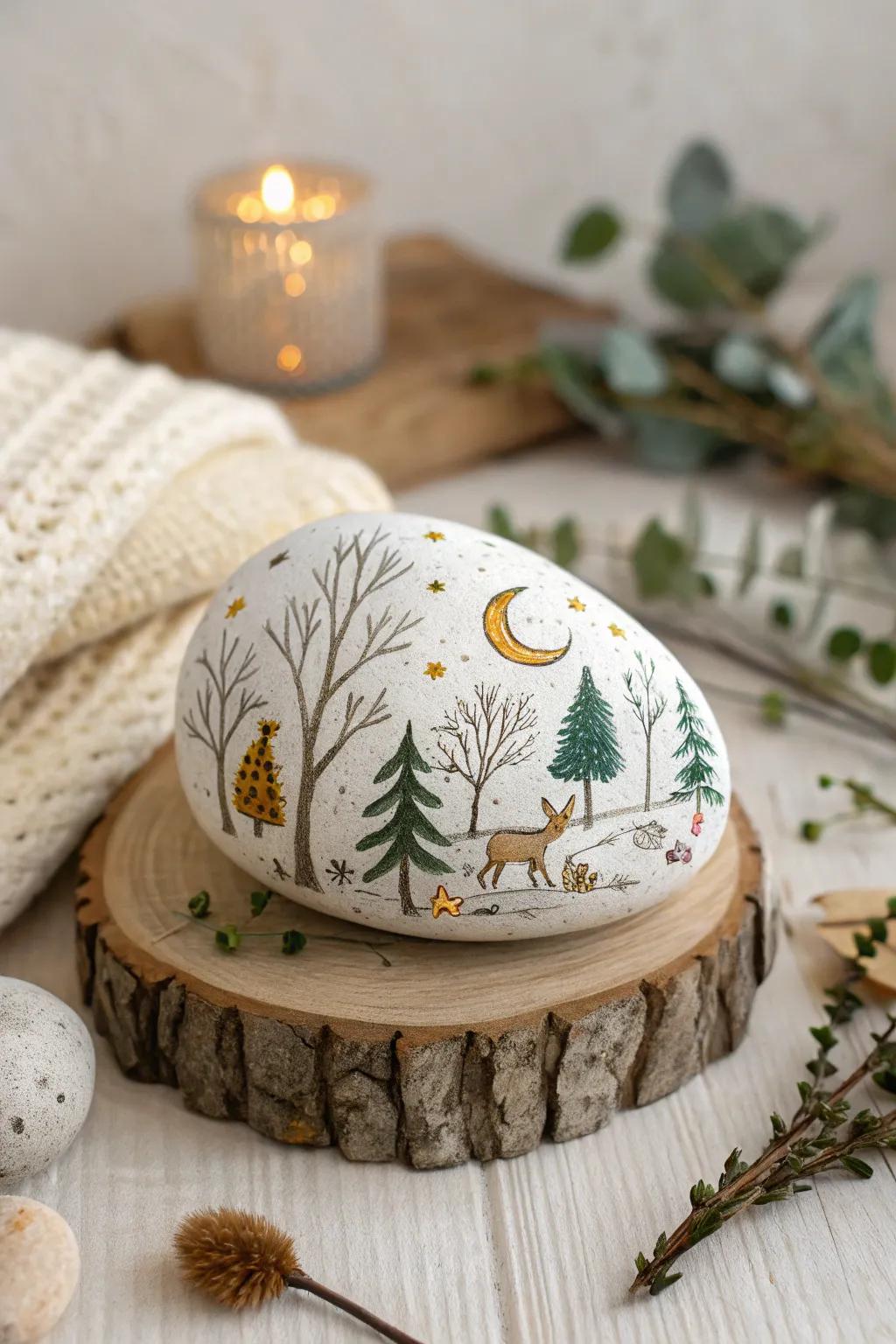 Unleash your imagination with story stones: a whimsical journey through a magical forest.