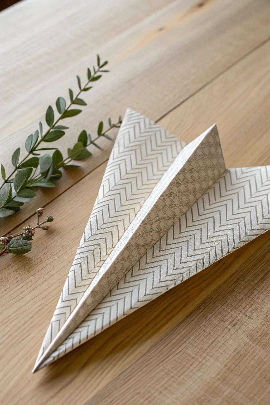 Unleash the unexpected with the Zigzag paper airplane - where simplicity meets playful elegance.