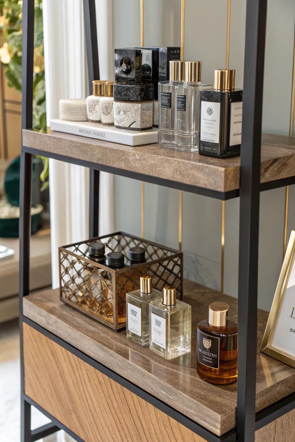 Layered textures bring sophistication and depth to your display.