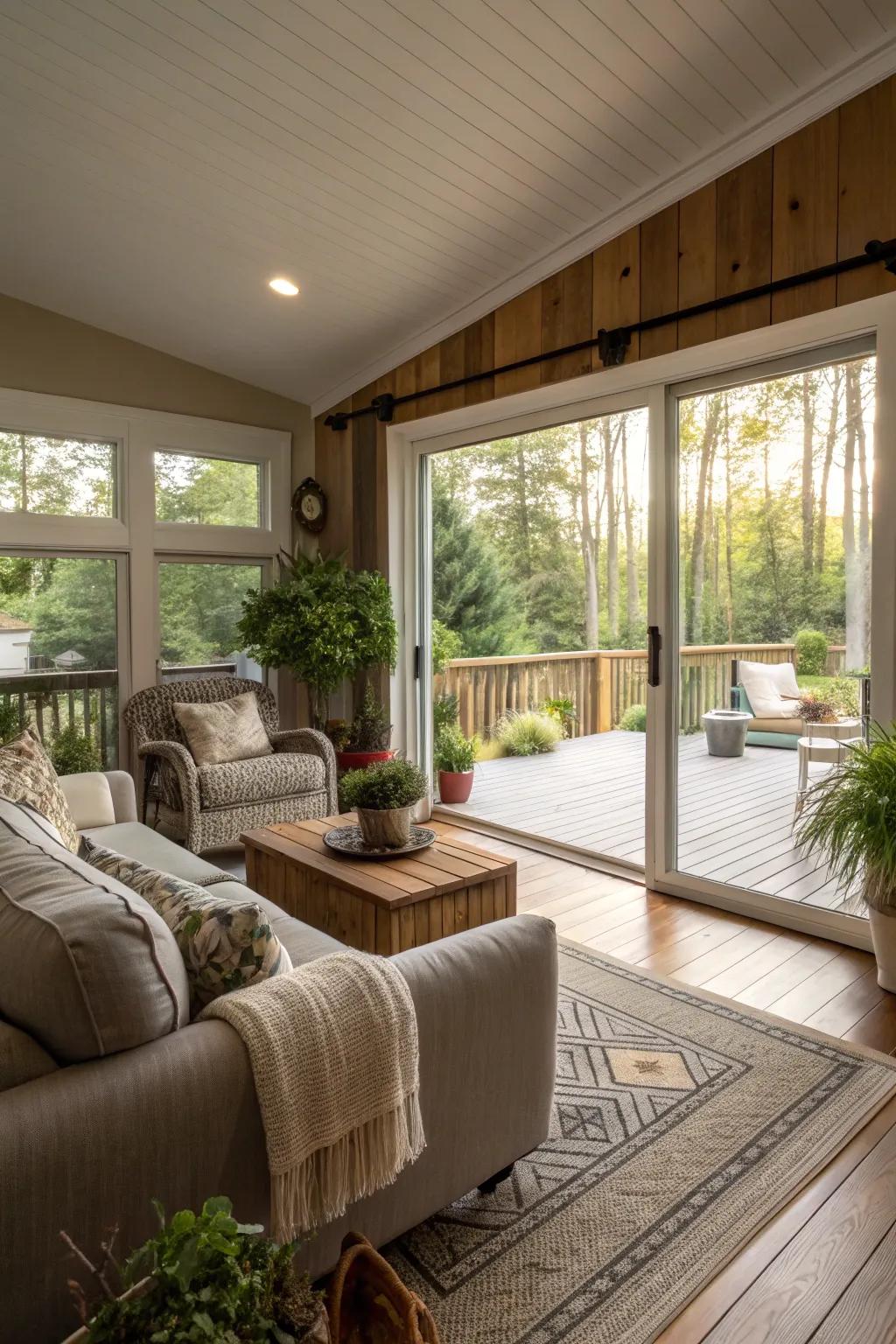 Blurring the lines between indoor and outdoor spaces.