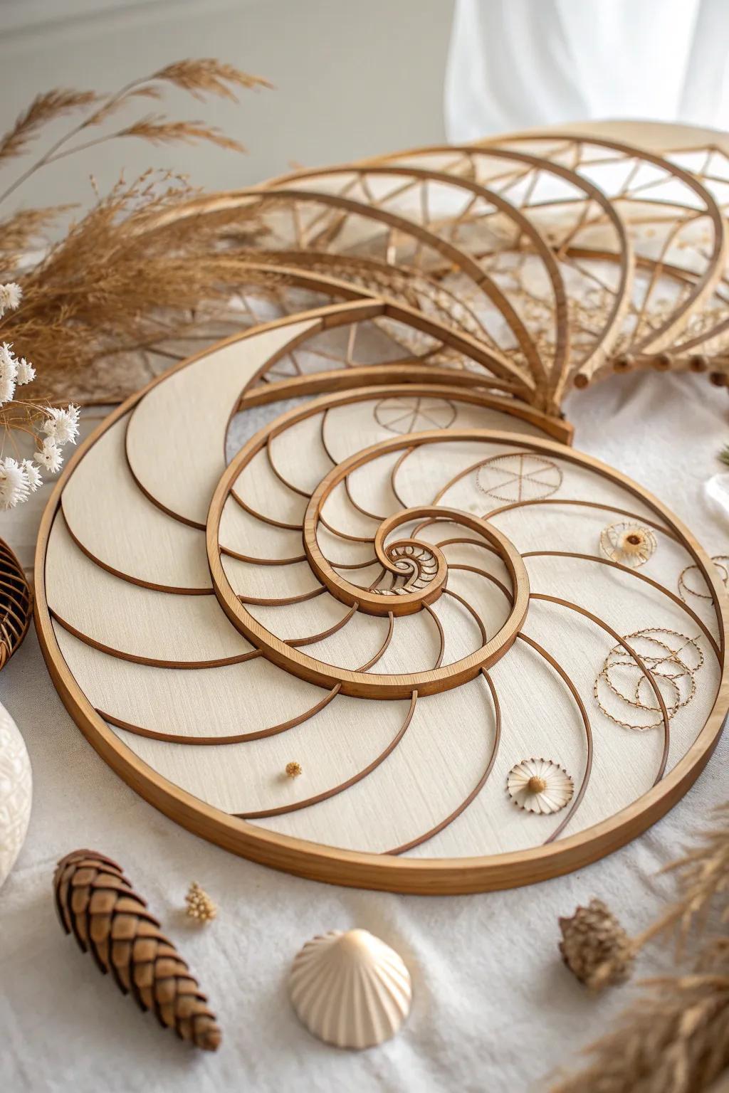 Play with elegance: Discover the beauty of interactive spiral art.