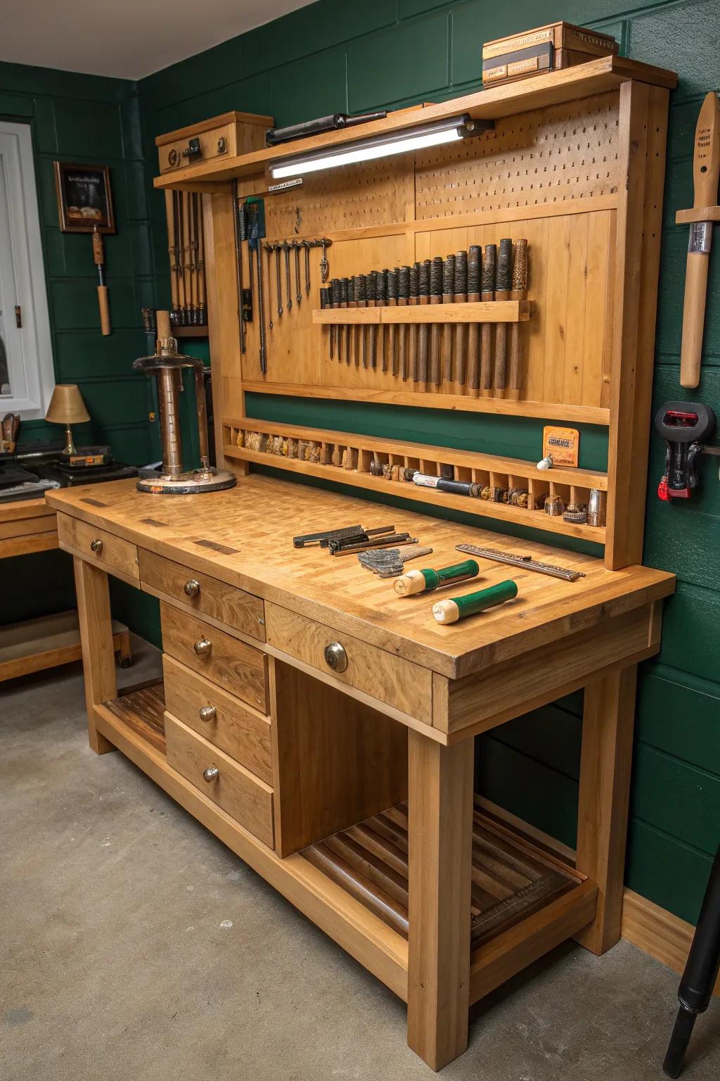 Elevate your reloading space with sustainable sophistication: embrace bamboo craftsmanship for an eco-friendly setup.