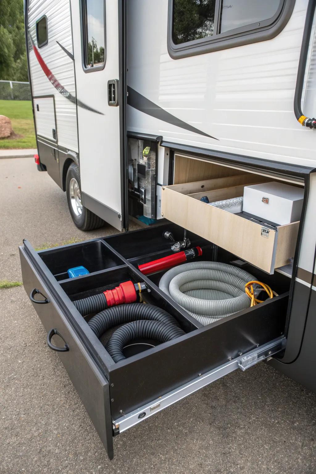 Elevate your RV game with a sleek DIY sliding drawer system – practical, stylish, and built to last!