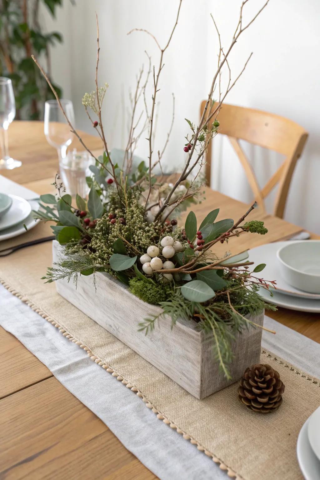 Bring the beauty of nature indoors with a stunning twig and berry centerpiece—perfect for cozy, minimalist gatherings.