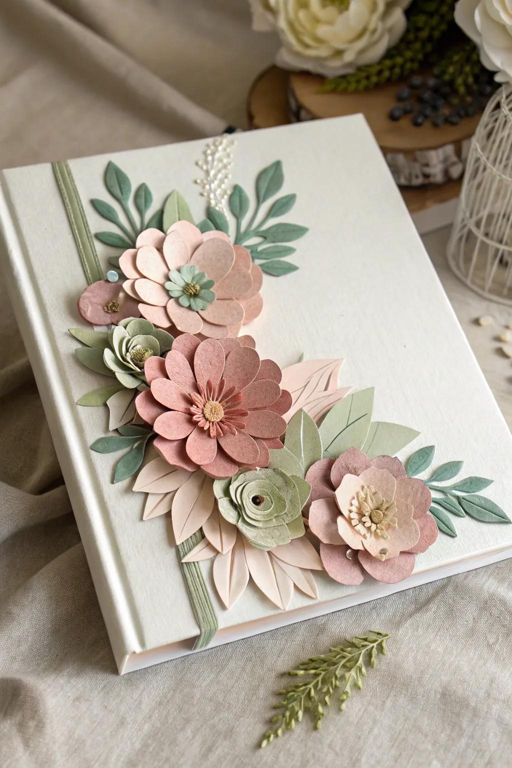 Bring your scrapbook to life with delicate 3D paper flowers, where simplicity meets artisanal beauty.