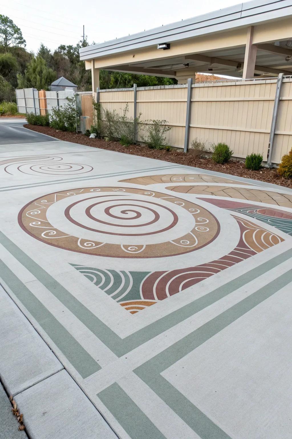 Step into a world of illusion with this captivating 3D senior parking spot stencil—where minimalism meets artistic depth!