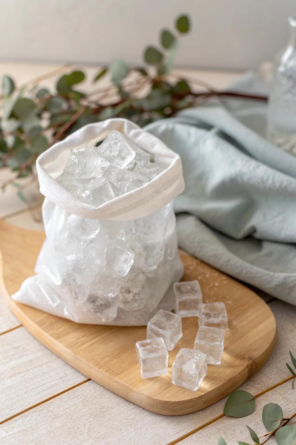 Chill out with this icy sensory bag – a perfect blend of simplicity and sensory delight.