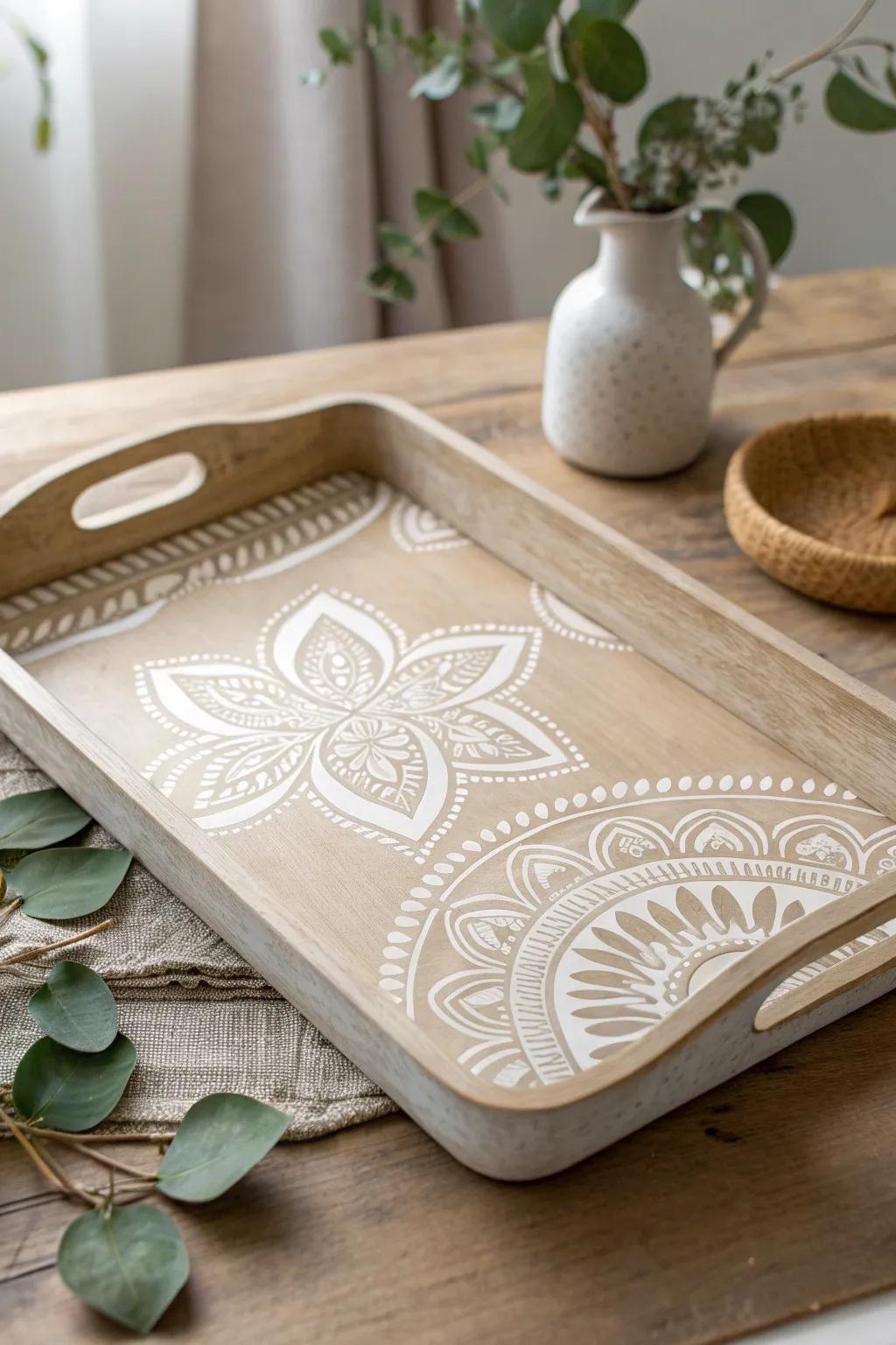 Elevate your dining experience with sgraffito artistry. 🌿✨