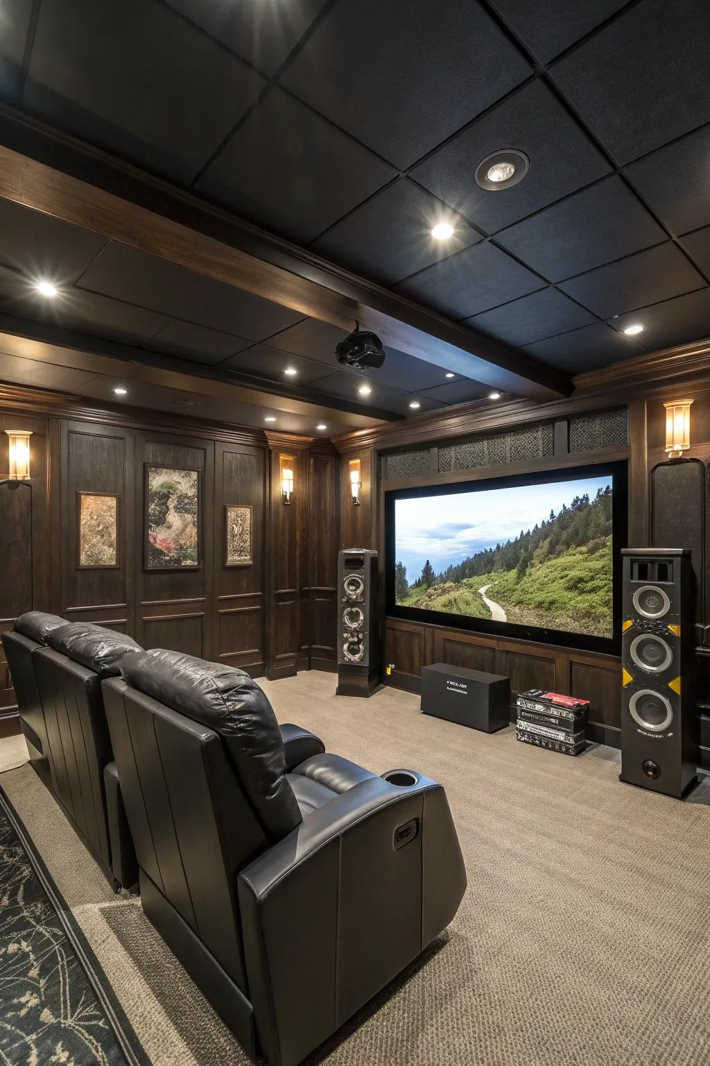 Transform your garage into the ultimate home theater experience—where craftsmanship meets entertainment.