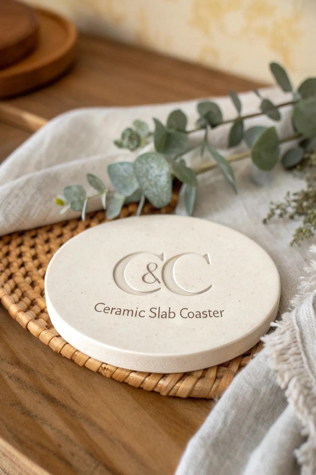 Elevate your decor with personalized, handcrafted slab coasters—a perfect blend of simplicity and elegance.