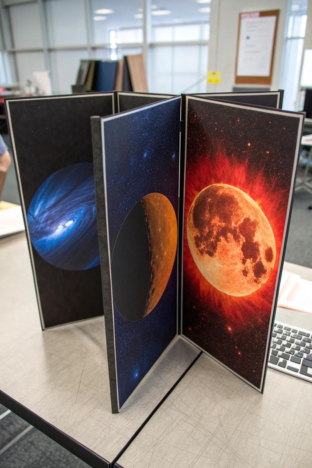 Explore the cosmos with this masterfully crafted eclipse diagram—where education meets art.