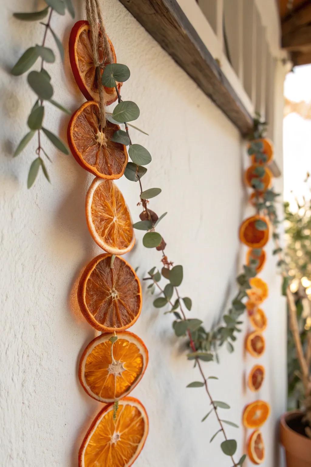 Bring a touch of nature indoors with a stunning dried orange garland—simple, sustainable, and beautifully fragrant.