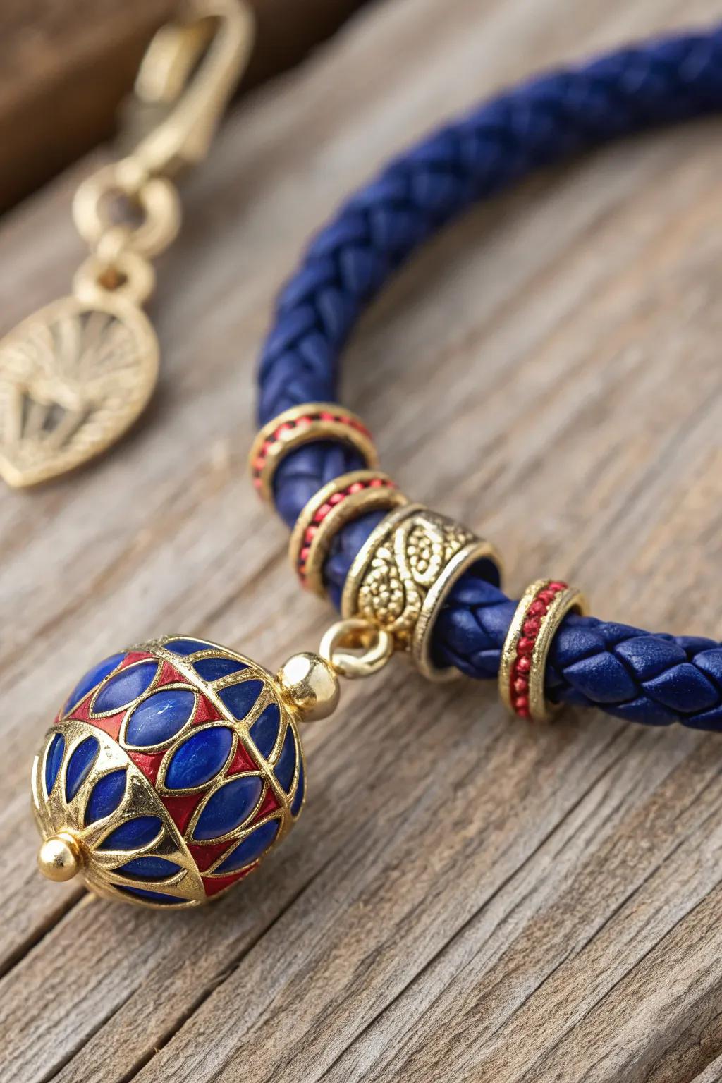 Craft Your Story: A Personalized Charm Bracelet with Striking Detail